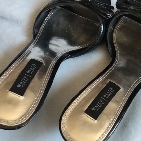 black heels with bows - Picture 4 of 8